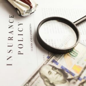 Insurance policy with $100 bill